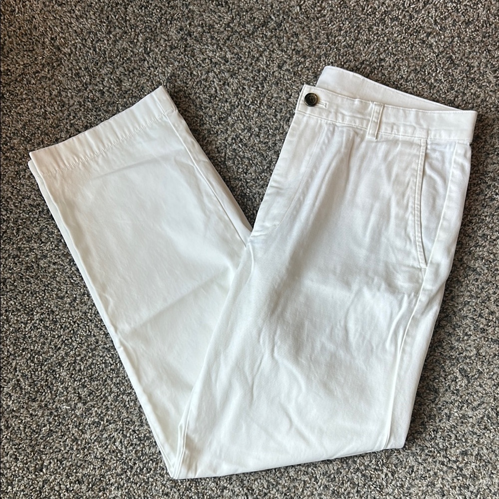 Brooks Brothers White Cotton Pants